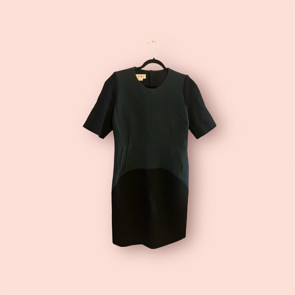 Gray and Black Marni Winter Dress